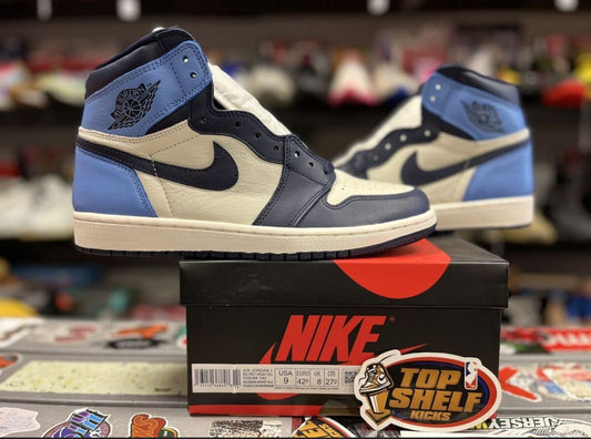 Jordan 1 retro blue & white high
