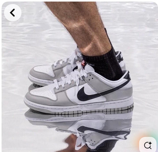 Nike dunk low Grey black white