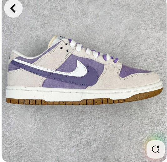 Nike dunk low purple beige
